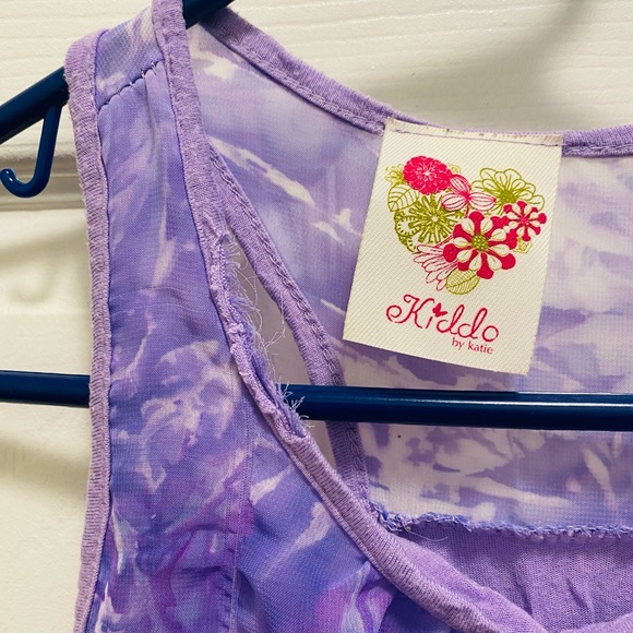 Kiddo Purple Tank blouse - Size 7 - Picture 5 of 5